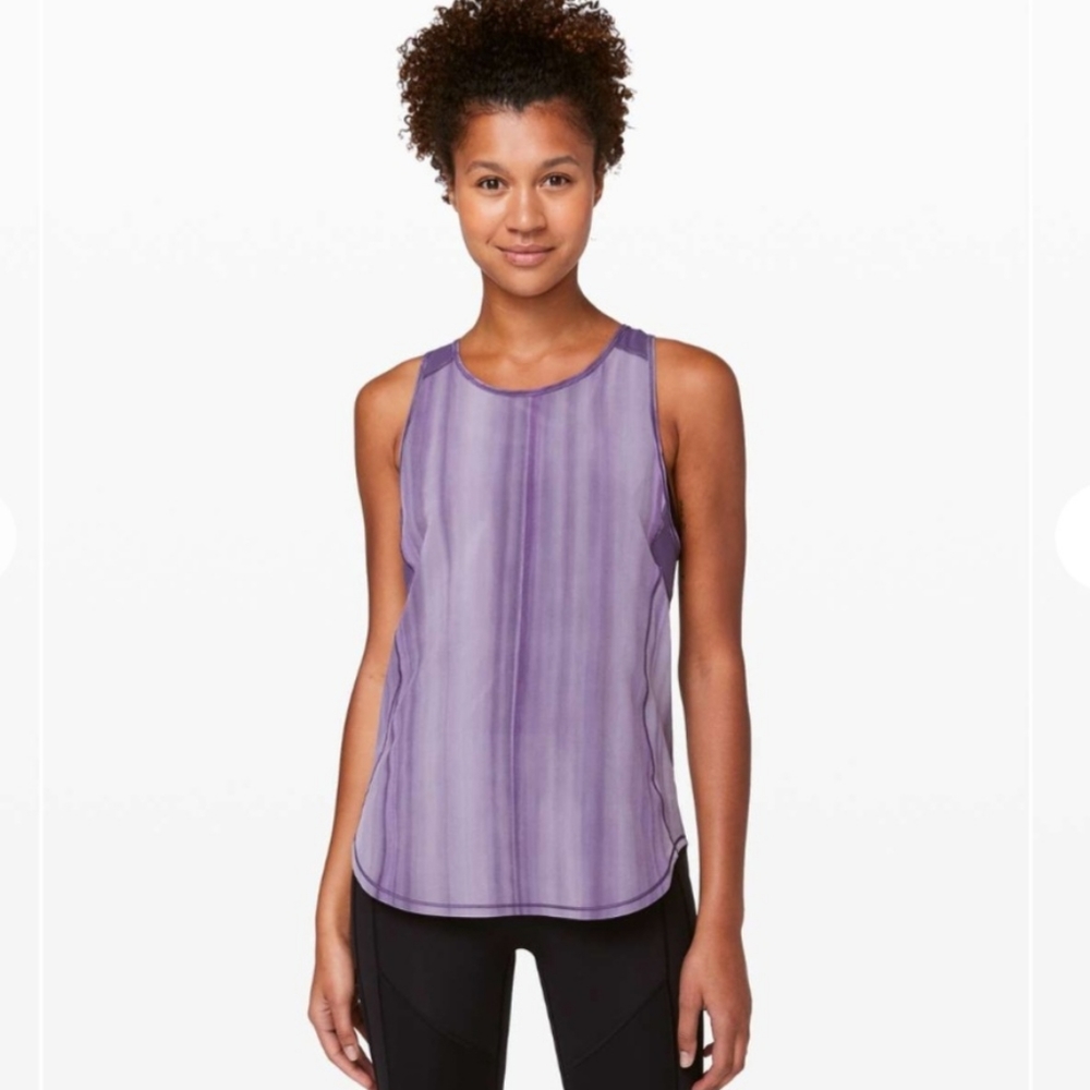 Lululemon Sculpt Tank Brushed Spray Dye Purple - 4